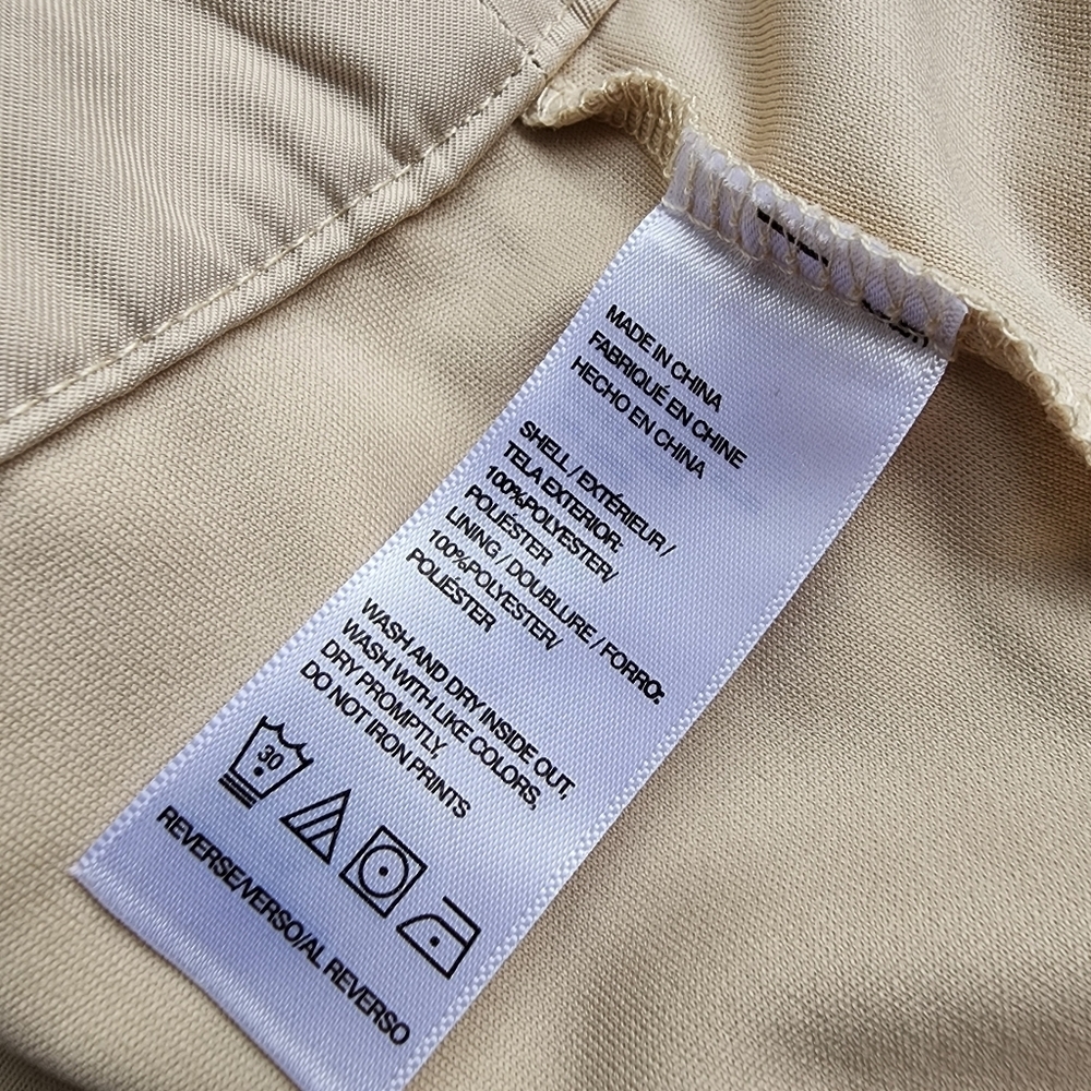 IZOD Golf Skort Women's Pull On Beige Mini Skirt Skort Athletic Golfing Sz 14 - Picture 9 of 11